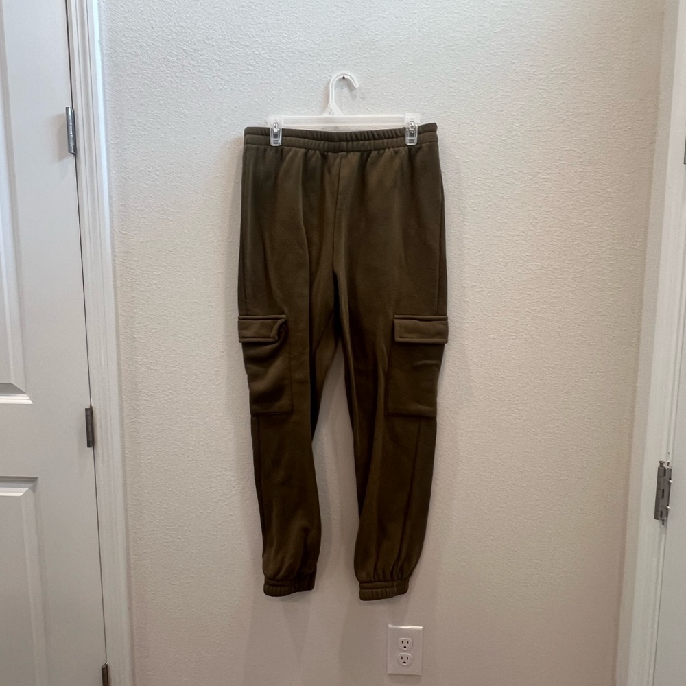 Olive Green Women’s Sweat Pant Joggers Size Large